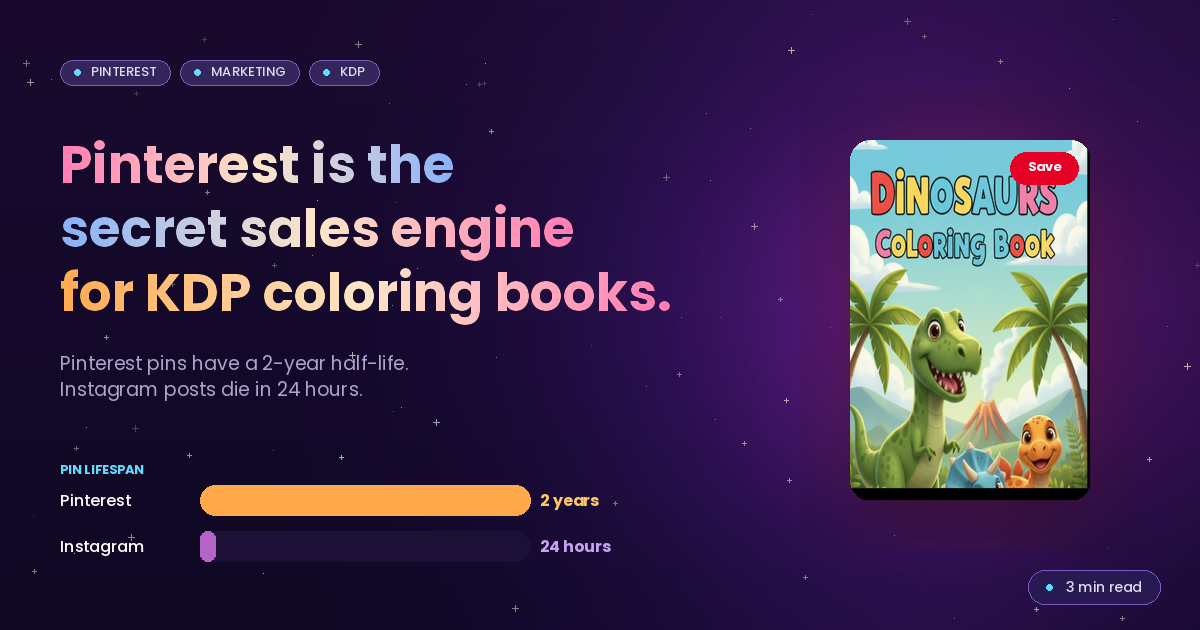 Why Pinterest is the secret sales engine for KDP coloring books