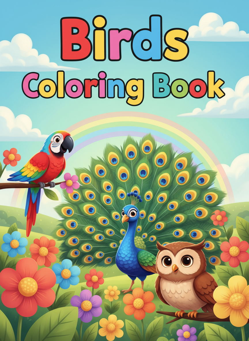 Coloring book cover
