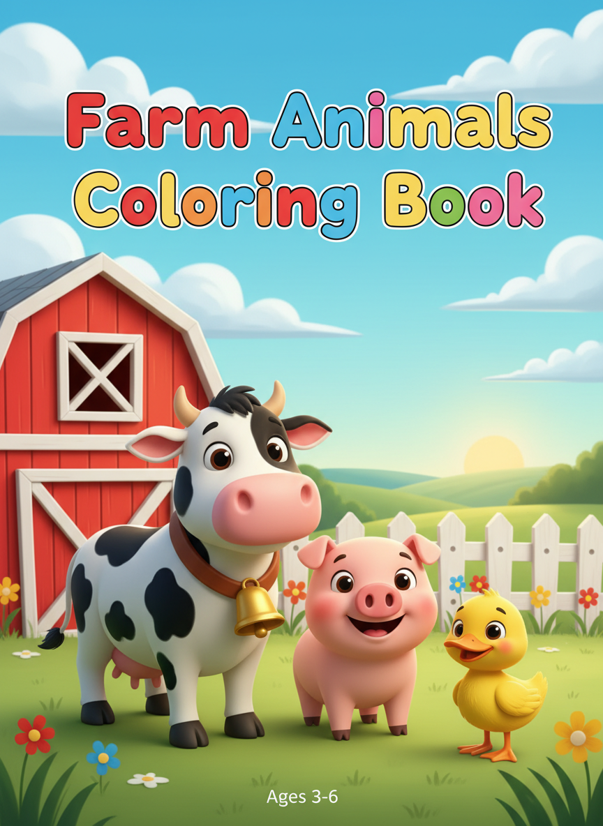 Coloring book cover