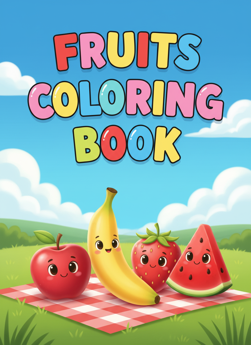 Coloring book cover