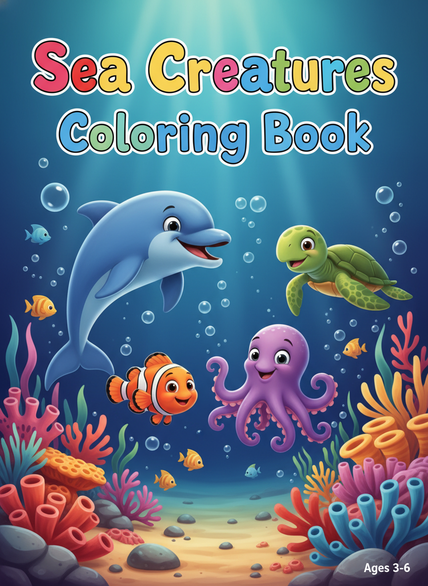 Coloring book cover
