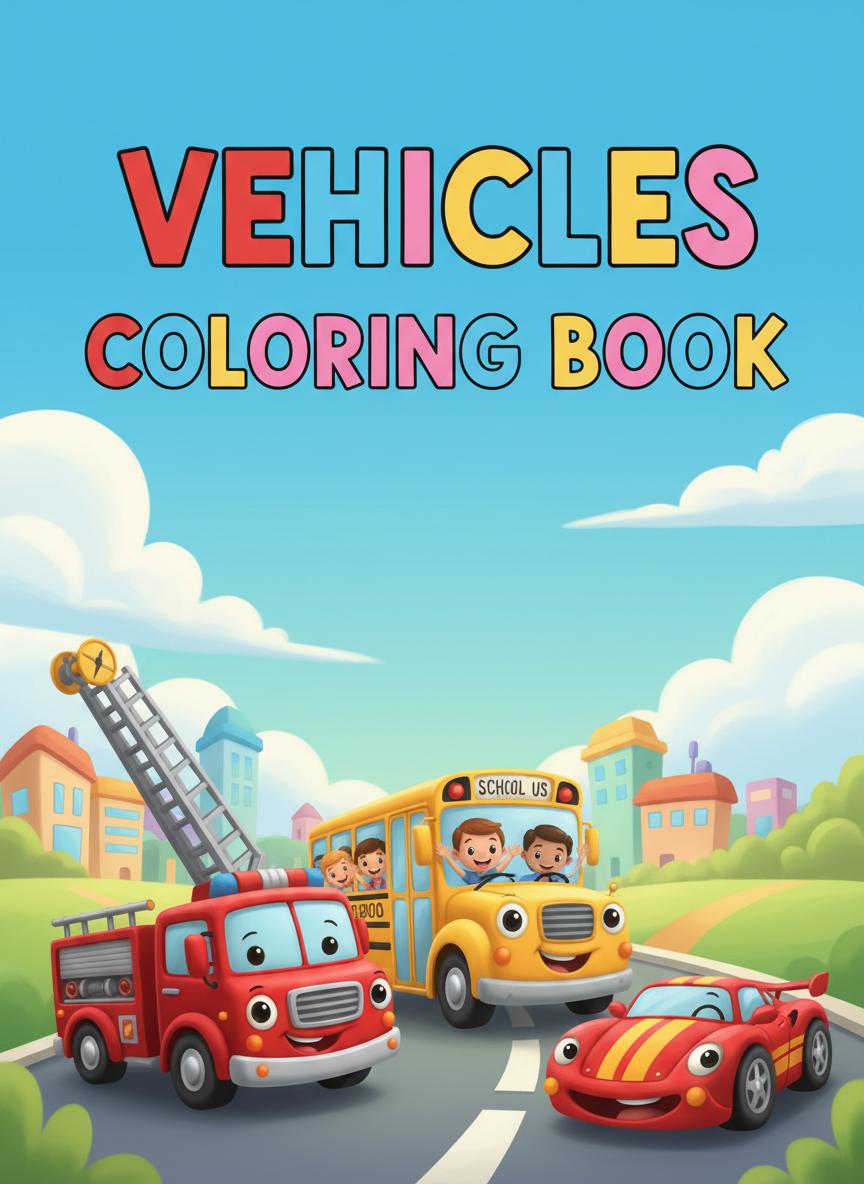 Coloring book cover