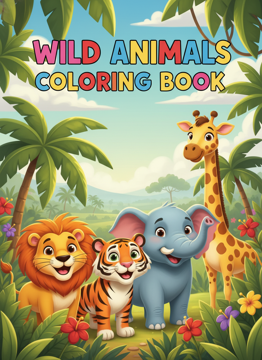 Coloring book cover